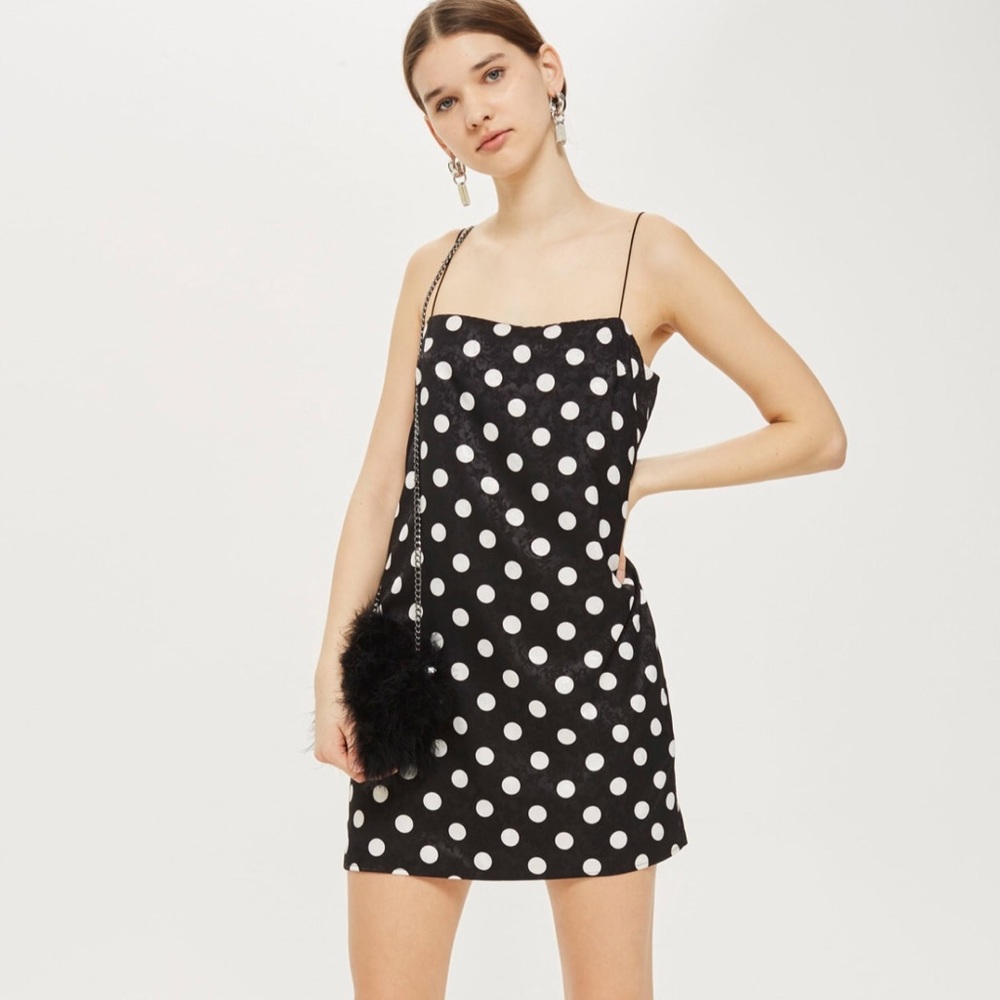 Strappy Pola Dot Dress